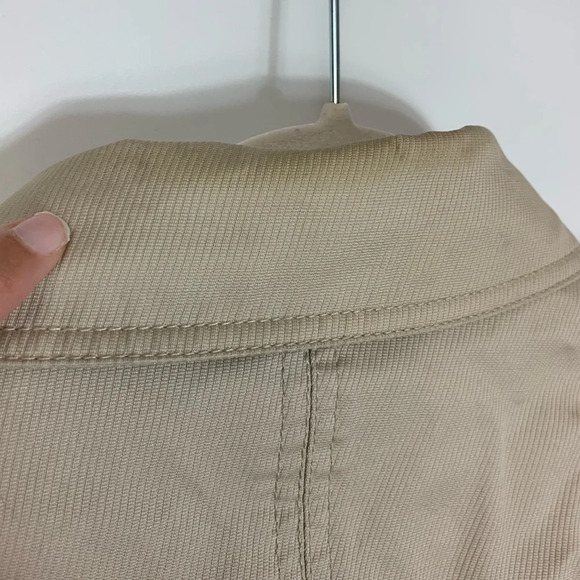 Soia &  Kyo Women’s 100% Cotton Trench Coat Belted Jacked Size Medium (FLAWED) - Picture 9 of 16